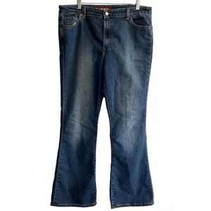 Levis 519 Jeans Womens Size 17M Flare Blue Denim Low Stretch Juniors Boh…
